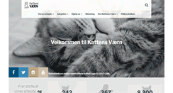 Desktop Screenshot of kattens-vaern.dk